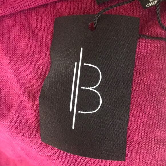 Bobeau Ella Flutter Sleeve Scoop Mulberry Shirt Medium blouse top short sleeve - Picture 3 of 7